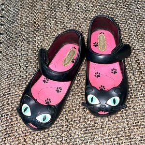 Mini Melissa Black Cat Shoes (8)